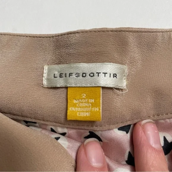 NWT ANTHRO LEIFSDOTTIR layered silk mini skirt - Picture 5 of 7